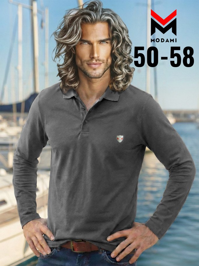 лонгслив поло мужской 3584-13